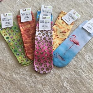 Sublime Design Youth Crew Socks Monkeys 🙈🙉🙊